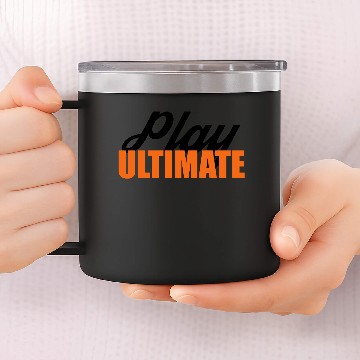 Discover Ultimate Frisbee Hat: Play Ultimate 14oz Stainless Steel Tumblers