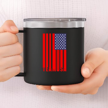 Discover Team USA Flag 14oz Stainless Steel Tumblers