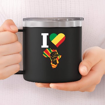 Discover Congo Black Power 14oz Stainless Steel Tumblers