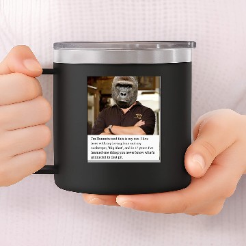Discover Rick harambe 14oz Stainless Steel Tumblers