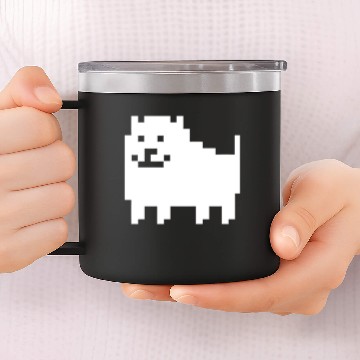 Discover undertale dog 14oz Stainless Steel Tumblers