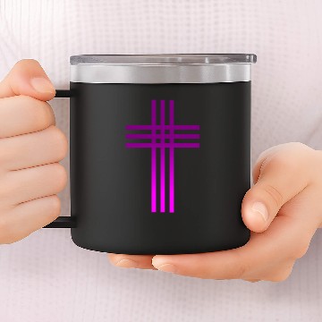 Discover Catholic Cross 14oz Stainless Steel Tumblers