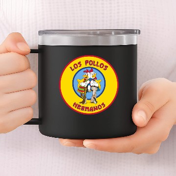 Discover Los pollos hermanos 14oz Stainless Steel Tumblers