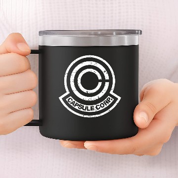 Discover capsule corp 14oz Stainless Steel Tumblers