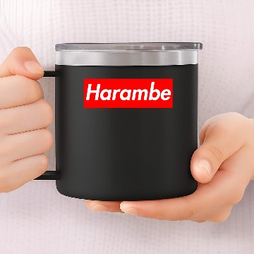 Discover Harambe x Supreme Box Logo 14oz Stainless Steel Tumblers
