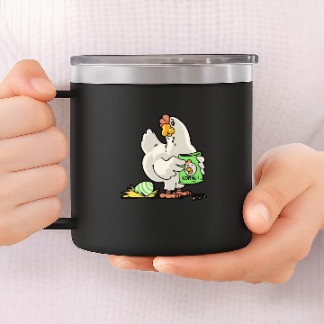 Discover chicken chick poultry easter egg 14oz Stainless Steel Tumblers