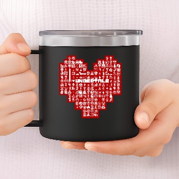 Discover Undertale Heart Character 14oz Stainless Steel Tumblers