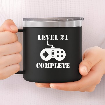 Discover Level 21 Complete 21st Birthday 14oz Stainless Steel Tumblers