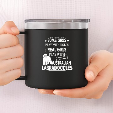 Discover Australian Labradoodle 14oz Stainless Steel Tumblers