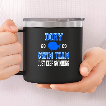 Discover Dory Swim Team 14oz Stainless Steel Tumblers