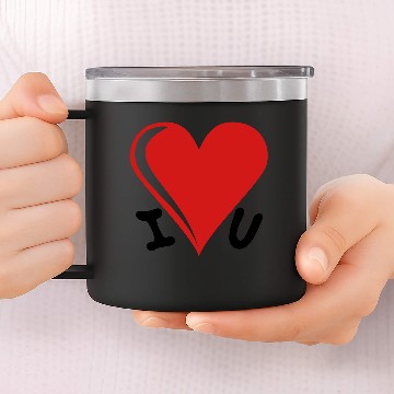 Discover I love you - heart 14oz Stainless Steel Tumblers