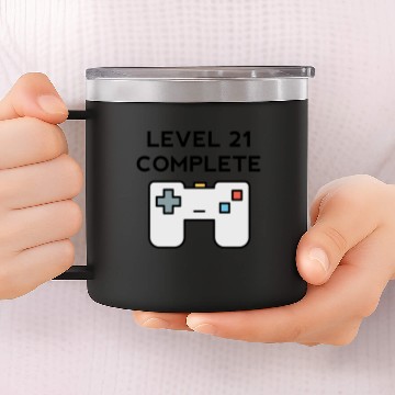 Discover Level 21 Complete 21st Birthday 14oz Stainless Steel Tumblers