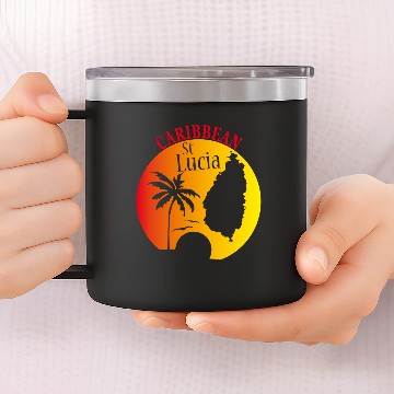 Discover ST LUCIA 3 14oz Stainless Steel Tumblers