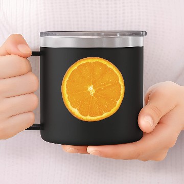 Discover Orange Fruit 14oz Stainless Steel Tumblers