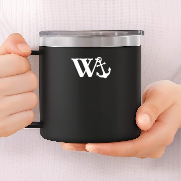Discover W Anchor Mens Funny Offensive 14oz Stainless Steel Tumblers