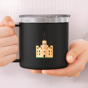 Discover St louis cathedral 14oz Stainless Steel Tumblers
