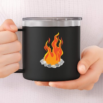 Discover fire place 14oz Stainless Steel Tumblers