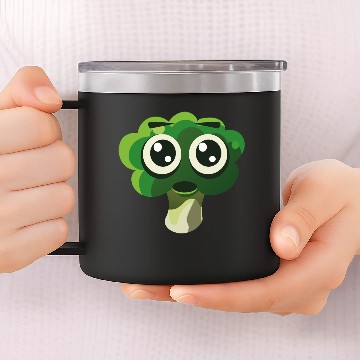 Discover 05 broccoli vectorstock 8038615 14oz Stainless Steel Tumblers