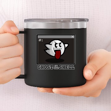 Discover ghost in the shell 14oz Stainless Steel Tumblers