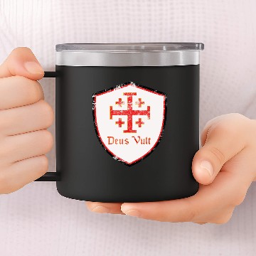 Discover Deus Vult 14oz Stainless Steel Tumblers