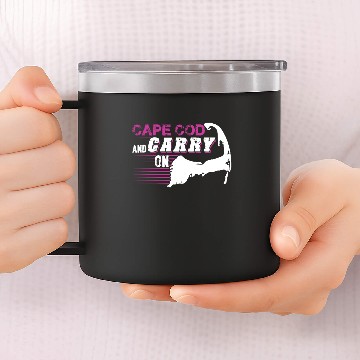 Discover Cape Cod and Carry On 14oz Stainless Steel Tumblers