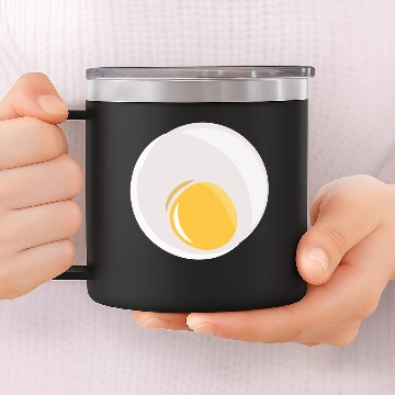 Discover Fried egg 14oz Stainless Steel Tumblers