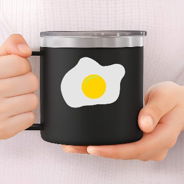 Discover Fried egg 14oz Stainless Steel Tumblers