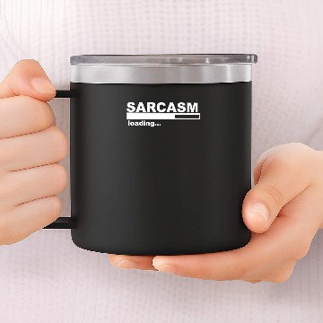 Discover Sarcasm Funny Comic Technology Laugh 14oz Stainless Steel Tumblers