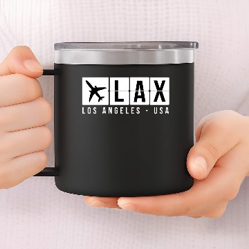 Discover Los Angeles Airport Code 14oz Stainless Steel Tumblers