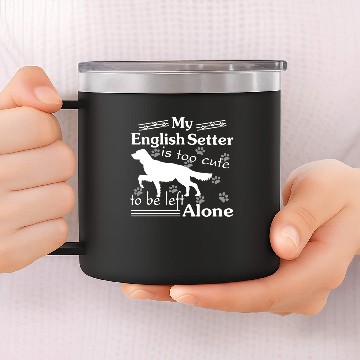 Discover Cute English Setter 14oz Stainless Steel Tumblers