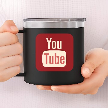 Discover YouTube v1 14oz Stainless Steel Tumblers