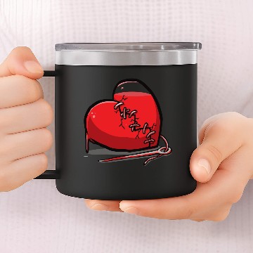 Discover bleeding heart 2 14oz Stainless Steel Tumblers
