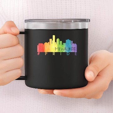 Discover Milwaukee Pride 14oz Stainless Steel Tumblers