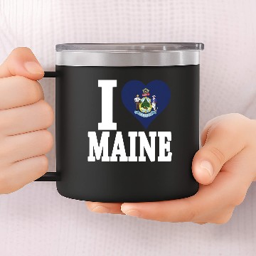 Discover I LOVE MAINE 14oz Stainless Steel Tumblers
