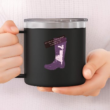 Discover Gummy Boot lilac 14oz Stainless Steel Tumblers