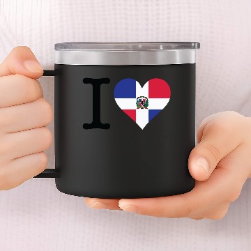 Discover I Love The Dominican Republic 14oz Stainless Steel Tumblers