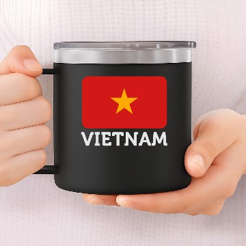 Discover National Flag Of Vietnam 14oz Stainless Steel Tumblers