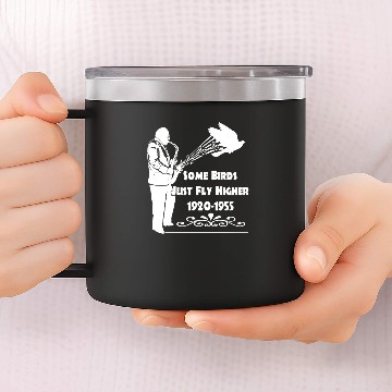 Discover Bird Miles Davis 14oz Stainless Steel Tumblers