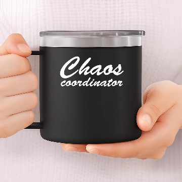 Discover Chaos Coordinator 4 14oz Stainless Steel Tumblers