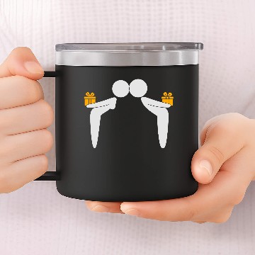 Discover Valentine's Day Couple Gift 14oz Stainless Steel Tumblers