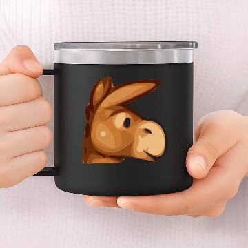 Discover donkey mule esel73 14oz Stainless Steel Tumblers