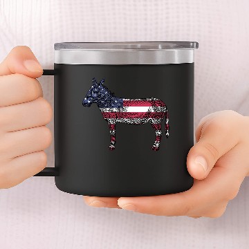 Discover donkey mule esel78 14oz Stainless Steel Tumblers