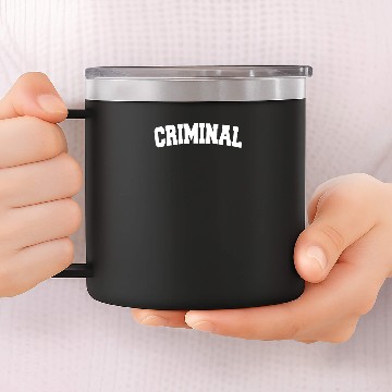 Discover CRIMINAL BIKER RAP 14oz Stainless Steel Tumblers