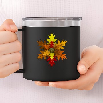 Discover Fall Leaves 14oz Stainless Steel Tumblers