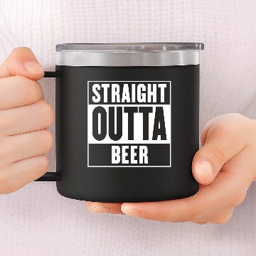 Discover Straight outta beer - Straight outta compton 14oz Stainless Steel Tumblers