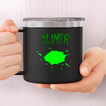 Discover slimer splat out 14oz Stainless Steel Tumblers