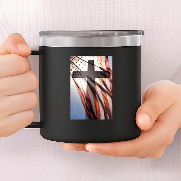 Discover God & Country 14oz Stainless Steel Tumblers