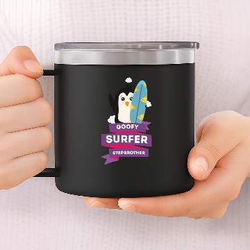 Discover goofy surfer stepbrother 14oz Stainless Steel Tumblers