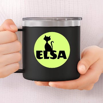 Discover Elsa first name 14oz Stainless Steel Tumblers