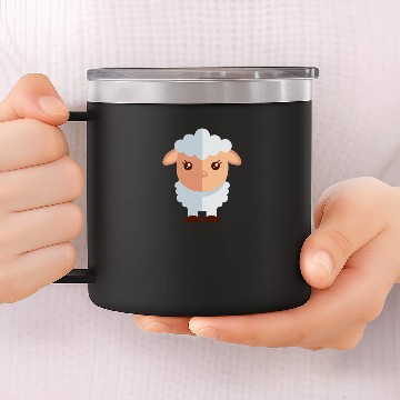 Discover Little Cute Sheep 14oz Stainless Steel Tumblers